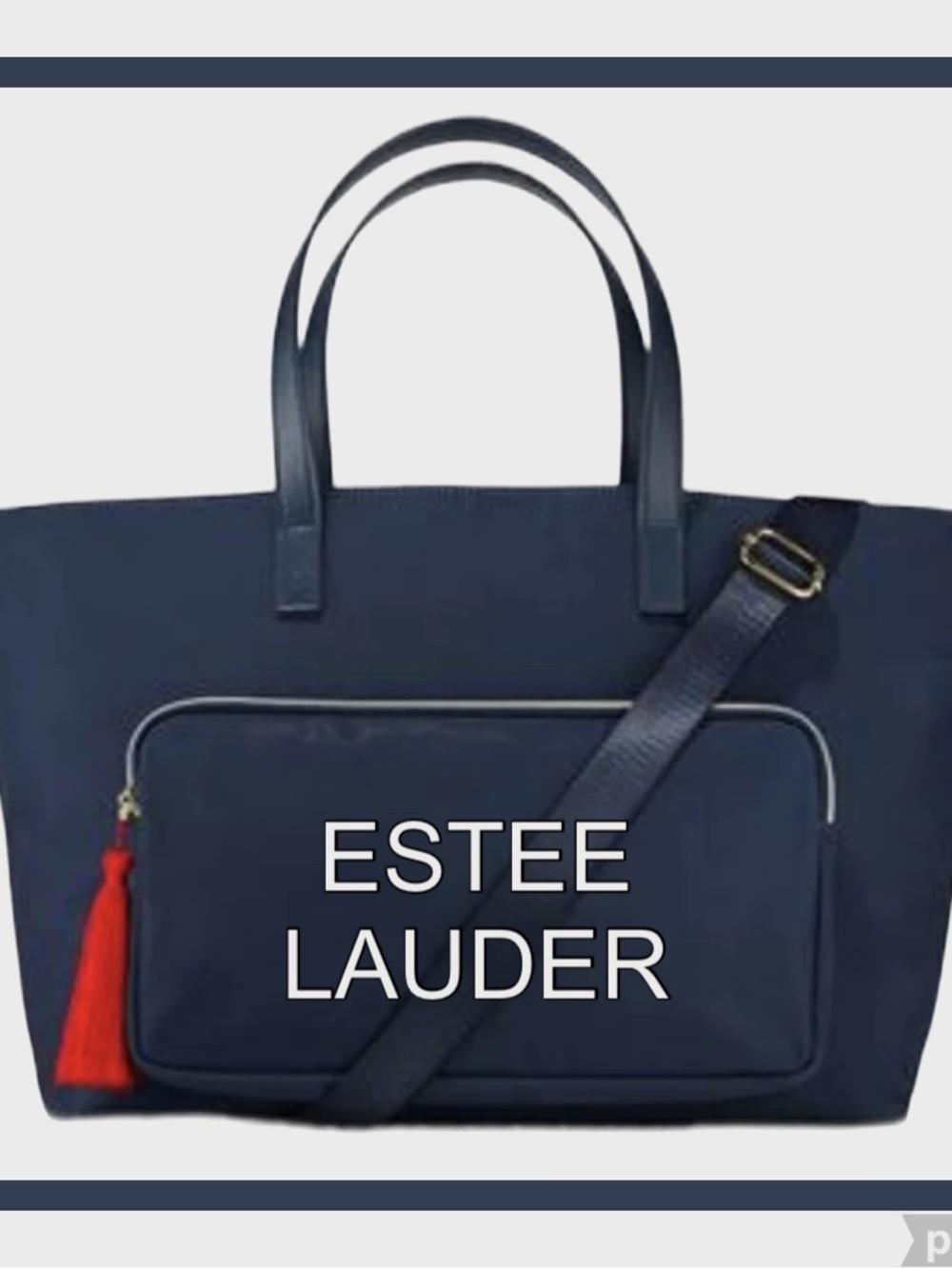 NWT~ESTÉE LAUDER NAVY TOTE
